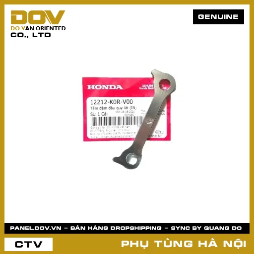 MÃ PHỤ TÙNG : 12212K0RV00 TẤM ĐỆM ĐẦU QUY LÁT (IN) — 12212K0RV00
