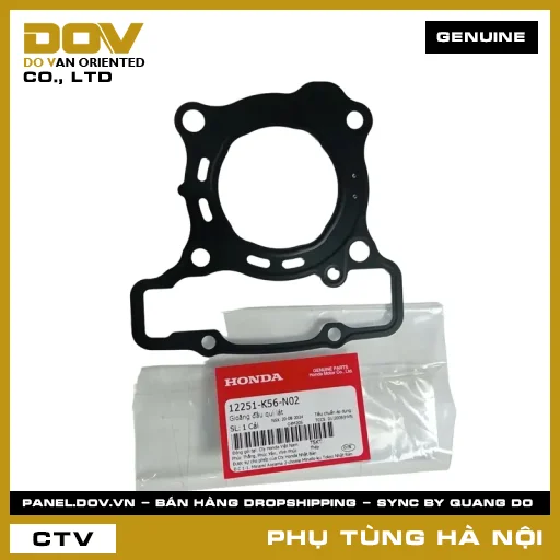 MÃ PHỤ TÙNG : 12251K56N02 GIOĂNG ĐẦU QUI LÁT — 12251K56N02