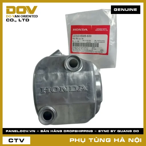 MÃ PHỤ TÙNG : 12310KWB600 NẮP ĐẦU QUI LÁT — 12310KWB600