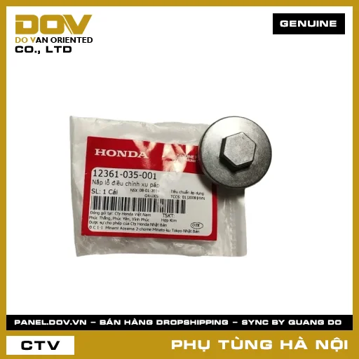 MÃ PHỤ TÙNG : 12361035001 NẮP LỖ ĐIỀU CHỈNH XU PÁP — 12361035001
