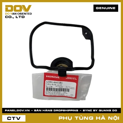 MÃ PHỤ TÙNG : 12391K44V81 GIOĂNG NẮP ĐẦU QUY LÁT — 12391K44V81
