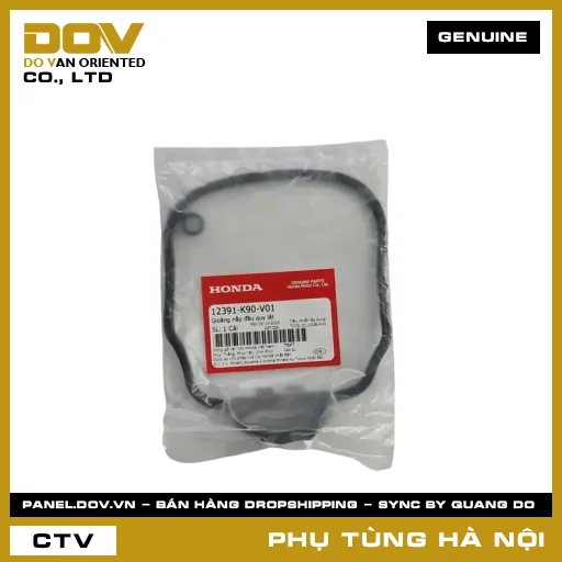 MÃ PHỤ TÙNG : 12391K90V01 GIOĂNG NẮP ĐẦU QUY LÁT — 12391K90V01