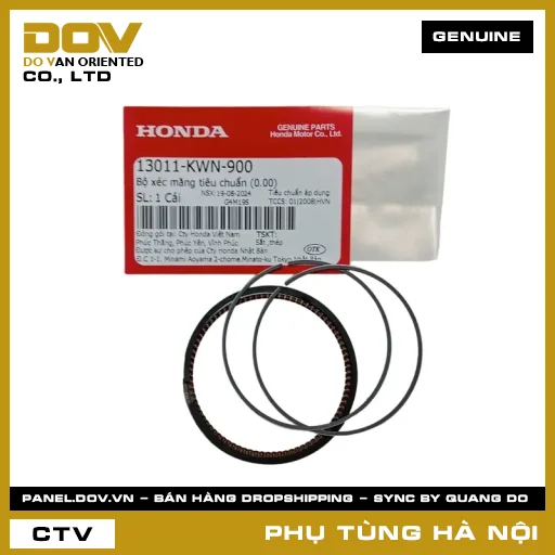 MÃ PHỤ TÙNG : 13011KWN900 BỘ XÉC MĂNG TIÊU CHUẨN (0.00) — 13011KWN900