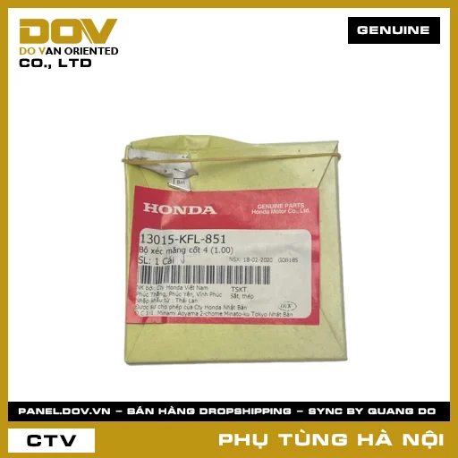 MÃ PHỤ TÙNG : 13015KFL851 BỘ XÉC MĂNG CỐT 4 (1.00) — 13015KFL851