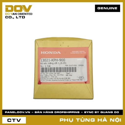 MÃ PHỤ TÙNG : 13021KPH900 BỘ XÉC MĂNG CỐT 1 (0.25) — 13021KPH900