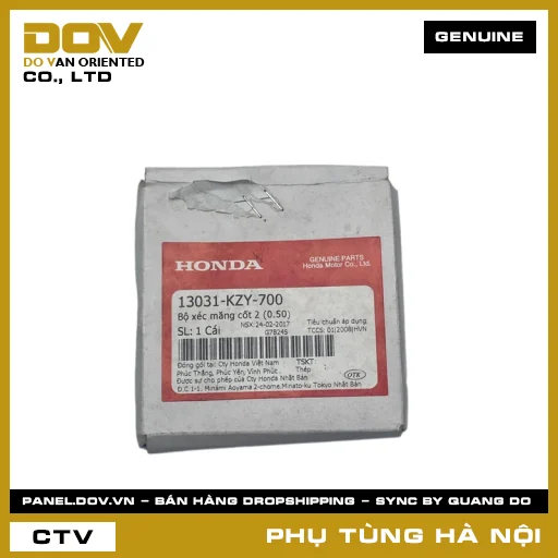 MÃ PHỤ TÙNG : 13031KZY700 BỘ XÉC MĂNG CỐT 2 (0.50) — 13031KZY700