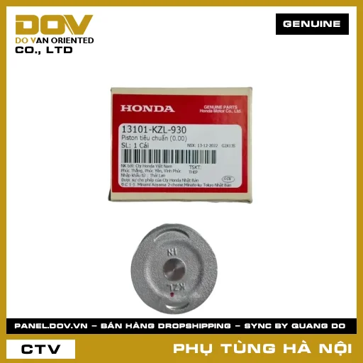 MÃ PHỤ TÙNG : 13101KZL930 PISTON TIÊU CHUẨN (0.00) — 13101KZL930
