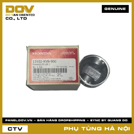 MÃ PHỤ TÙNG : 13102KVB900 PISTON(0.25) CỐT 1 — 13102KVB900