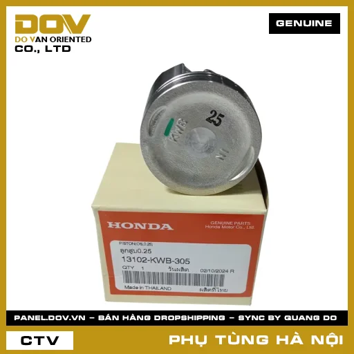 MÃ PHỤ TÙNG : 13102KWB305 PISTON CỐT 1 (0.25) — 13102KWB305