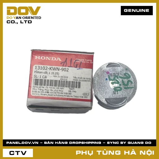 MÃ PHỤ TÙNG : 13102KWN902 PISTON CỐT 1 (0.25) — 13102KWN902