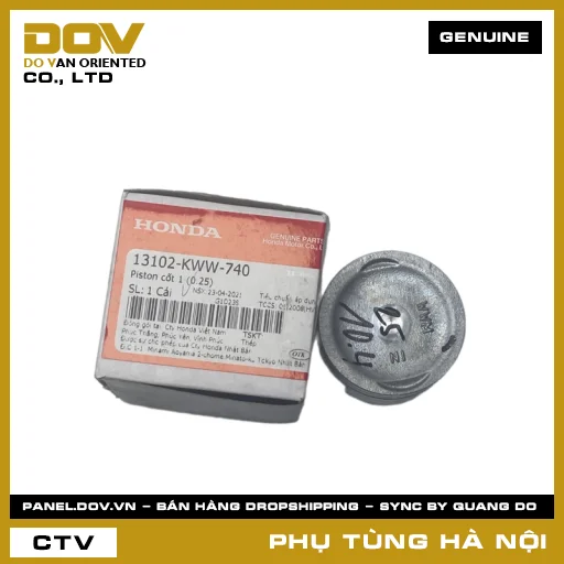 MÃ PHỤ TÙNG : 13102KWW740 PISTON CỐT 1 (0.25) — 13102KWW740