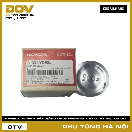 MÃ PHỤ TÙNG : 13103KYZ901 PISTON CỐT 2(0.25) — 13103KYZ901