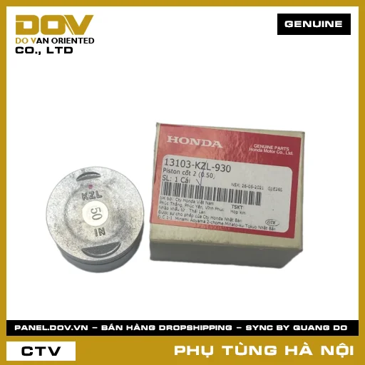 MÃ PHỤ TÙNG : 13103KZL930 PISTON CỐT 2 (0.50) — 13103KZL930