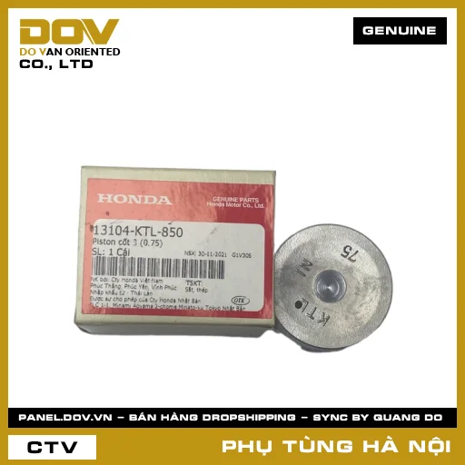 MÃ PHỤ TÙNG : 13104KTL850 PISTON CỐT 3 (0.75) — 13104KTL850