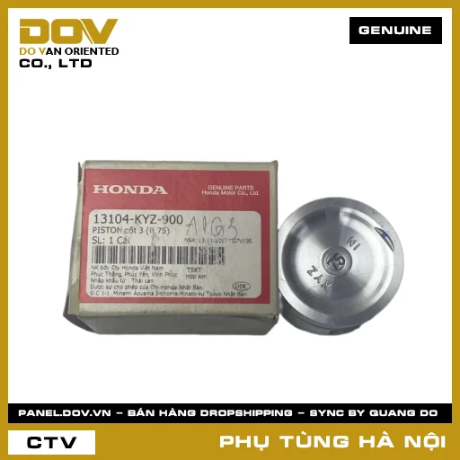MÃ PHỤ TÙNG : 13104KYZ900 PISTON CỐT 3 (0.75) — 13104KYZ900