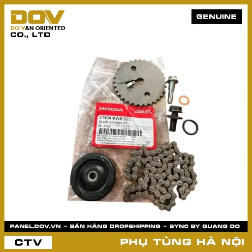 MÃ PHỤ TÙNG : 1440AKWB601 BỘ XÍCH CAM WAVE 110 — 1440AKWB601
