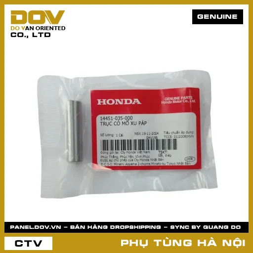 MÃ PHỤ TÙNG : 14451035000 TRỤC CÒ MỔ XU PÁP — 14451035000