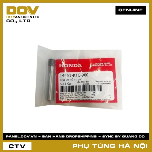 MÃ PHỤ TÙNG : 14451KTC900 TRỤC CÒ MỔ XU PÁP — 14451KTC900