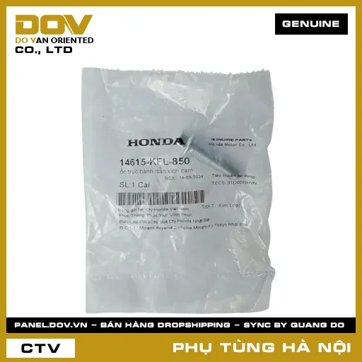 MÃ PHỤ TÙNG : 14615KFL850 ỐC TRỤC BÁNH DẪN XÍCH CAM — 14615KFL850