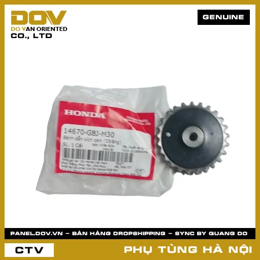 MÃ PHỤ TÙNG : 14670GBJM30 BÁNH DẪN XÍCH CAM (25RĂNG) — 14670GBJM30