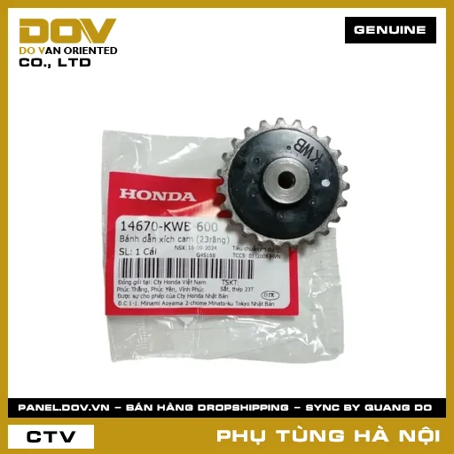MÃ PHỤ TÙNG : 14670KWB600 BÁNH DẪN XÍCH CAM (23RĂNG) — 14670KWB600