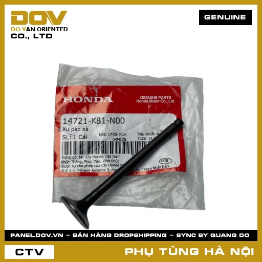 MÃ PHỤ TÙNG : 14721K81N00 XU PÁP XẢ — 14721K81N00