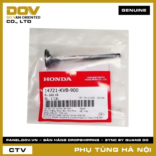 MÃ PHỤ TÙNG : 14721KVB900 XU PÁP XẢ — 14721KVB900