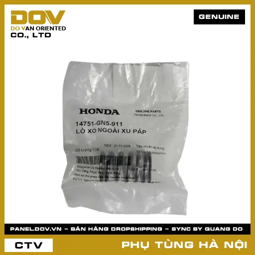 MÃ PHỤ TÙNG : 14751GN5911 LÒ XO NGOÀI XU PÁP — 14751GN5911