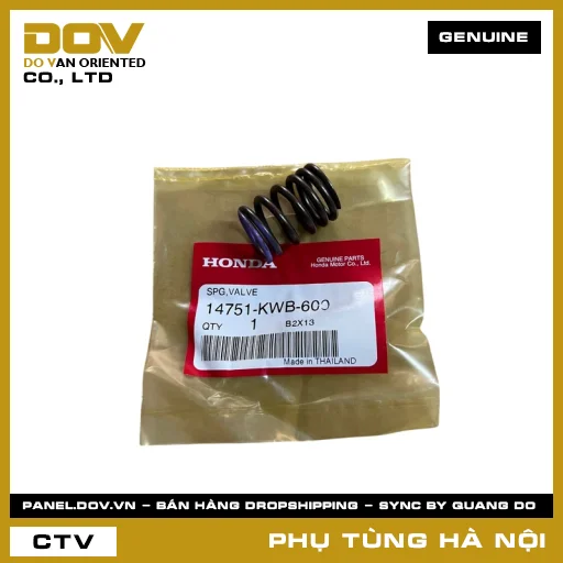 MÃ PHỤ TÙNG : 14751KWB600 LÒ XO NGOÀI XU PÁP — 14751KWB600