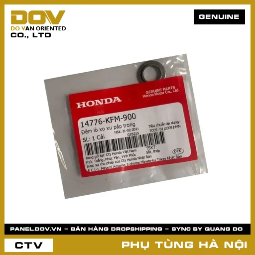 MÃ PHỤ TÙNG : 14776KFM900 ĐỆM LÒ XO XU PÁP TRONG — 14776KFM900