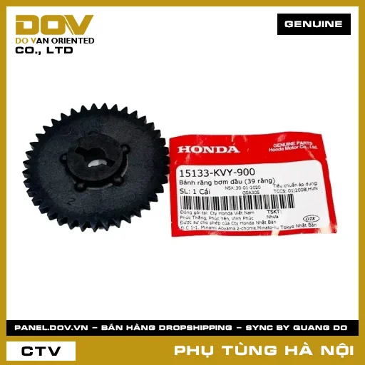 MÃ PHỤ TÙNG : 15133KVY900 BÁNH RĂNG BƠM DẦU (39 RĂNG) — 15133KVY900