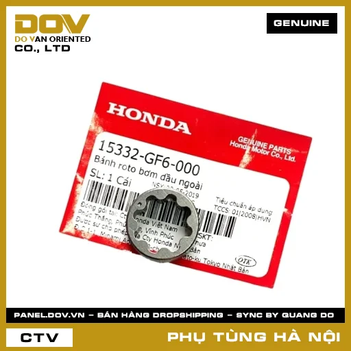 MÃ PHỤ TÙNG : 15332GF6000 BÁNH ROTO BƠM DẦU NGOÀI — 15332GF6000
