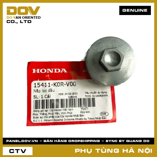 MÃ PHỤ TÙNG : 15411K0RV00 NẮP LỌC DẦU — 15411K0RV00