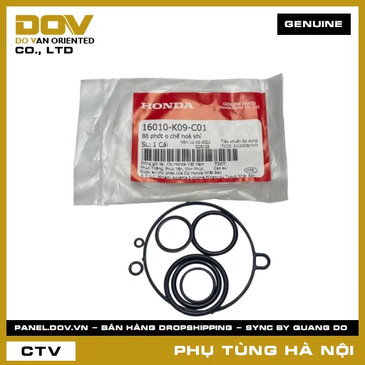 MÃ PHỤ TÙNG : 16010K09C01 BỘ PHỚT O CHẾ HOÀ KHÍ — 16010K09C01