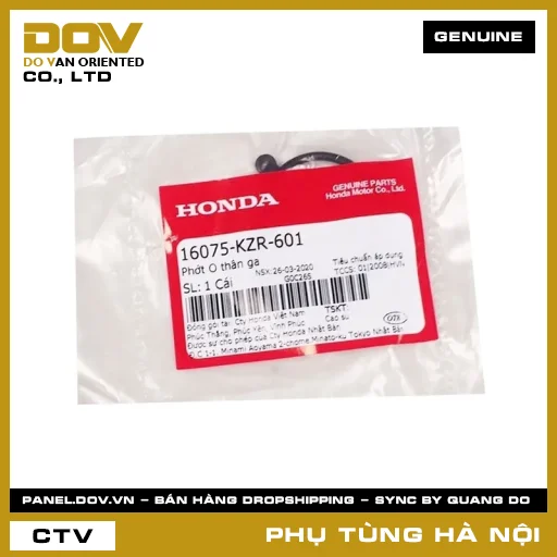 MÃ PHỤ TÙNG : 16075KZR601 PHỚT O THÂN GA — 16075KZR601