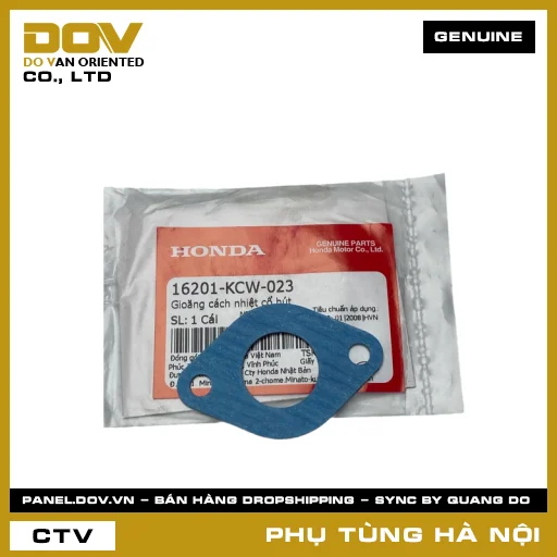 MÃ PHỤ TÙNG : 16201KCW023 GIOĂNG CÁCH NHIỆT CỔ HÚT — 16201KCW023