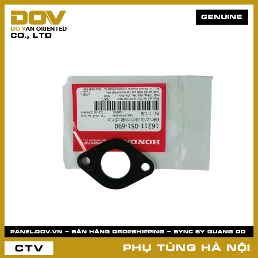 MÃ PHỤ TÙNG : 16211051690 ĐỆM PHÍP CÁCH NHIỆT CỔ HÚT — 16211051690