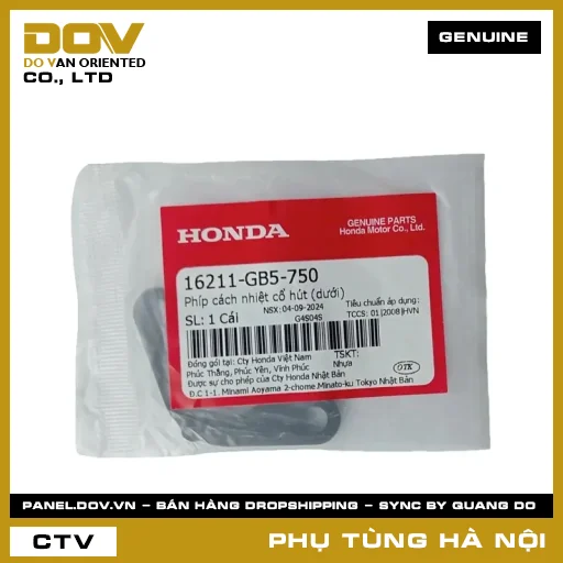 MÃ PHỤ TÙNG : 16211GB5750 PHÍP CÁCH NHIỆT CỔ HÚT (DƯỚI) — 16211GB5750