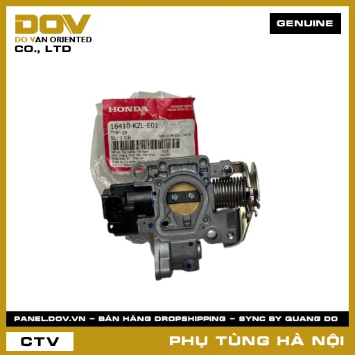 MÃ PHỤ TÙNG : 16410KZLE01 THÂN GA — 16410KZLE01