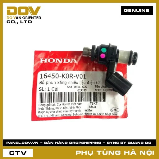 MÃ PHỤ TÙNG : 16450K0RV01 BỘ PHUN NHIÊN LIỆU — 16450K0RV01