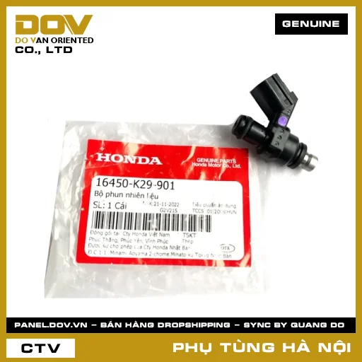 MÃ PHỤ TÙNG : 16450K29901 BỘ PHUN NHIÊN LIỆU — 16450K29901