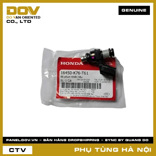 MÃ PHỤ TÙNG : 16450K76T61 BỘ PHUN NHIÊN LIỆU — 16450K76T61