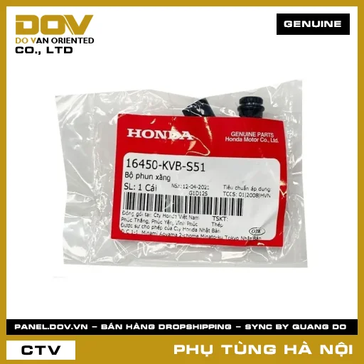 MÃ PHỤ TÙNG : 16450KVBS51 BỘ PHUN NHIÊN LIỆU — 16450KVBS51