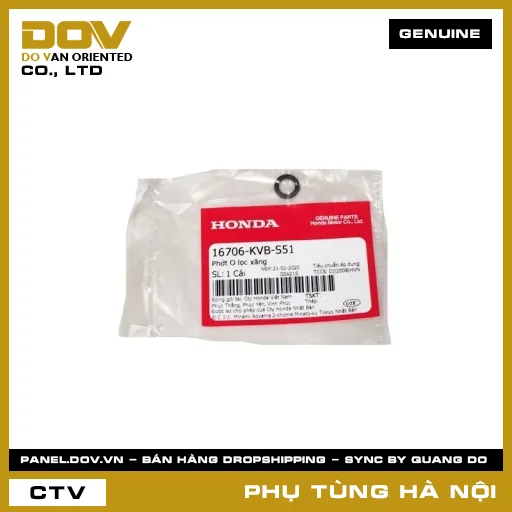 MÃ PHỤ TÙNG : 16706KVBS51 PHỚT O LỌC XĂNG — 16706KVBS51