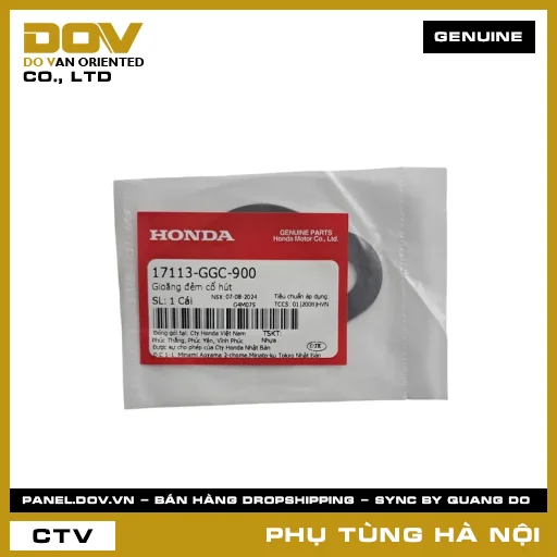 MÃ PHỤ TÙNG : 17113GGC900 GIOĂNG ĐỆM CỔ HÚT — 17113GGC900