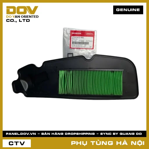 MÃ PHỤ TÙNG : 17210K12900 TẤM LỌC GIÓ — 17210K12900