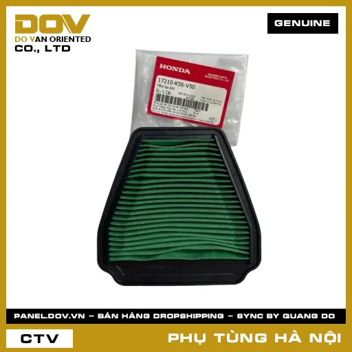 MÃ PHỤ TÙNG : 17210K56V50 TẤM LỌC GIÓ — 17210K56V50