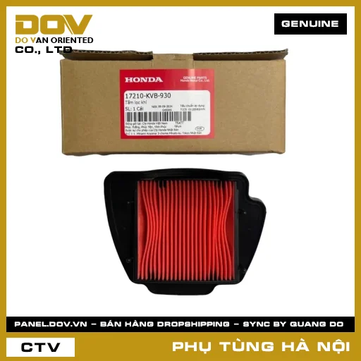 MÃ PHỤ TÙNG : 17210KVB930 TẤM LỌC GIÓ — 17210KVB930