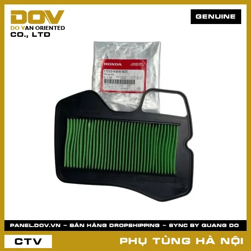 MÃ PHỤ TÙNG : 17210KWWB20 TẤM LỌC GIÓ — 17210KWWB20