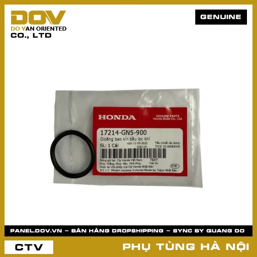 MÃ PHỤ TÙNG : 17214GN5900 GIOĂNG BAO KÍN BẦU LỌC GIÓ — 17214GN5900